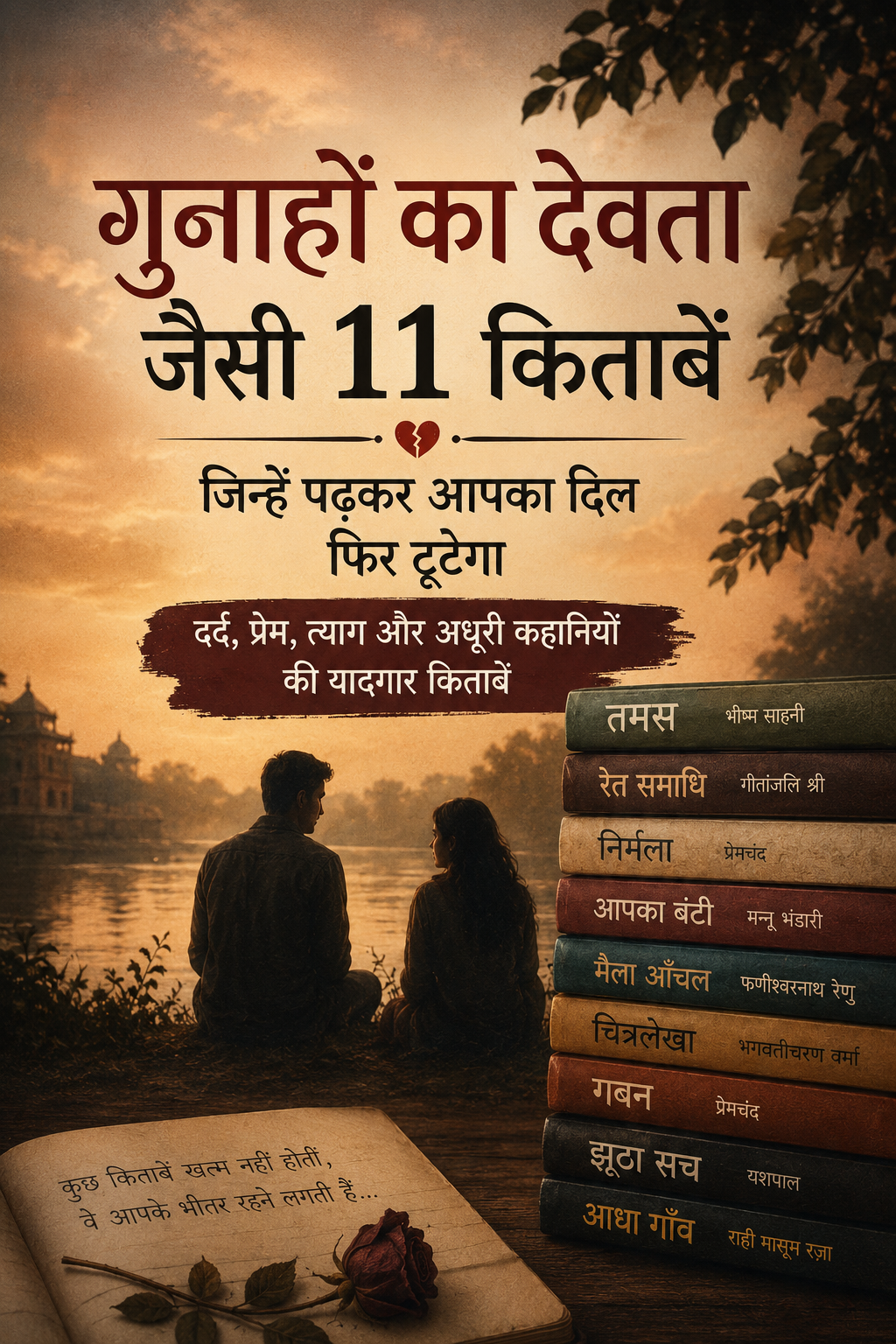गुनाहों का देवता जैसी 11 किताबें जिन्हें पढ़कर आपका दिल फिर टूटेगा