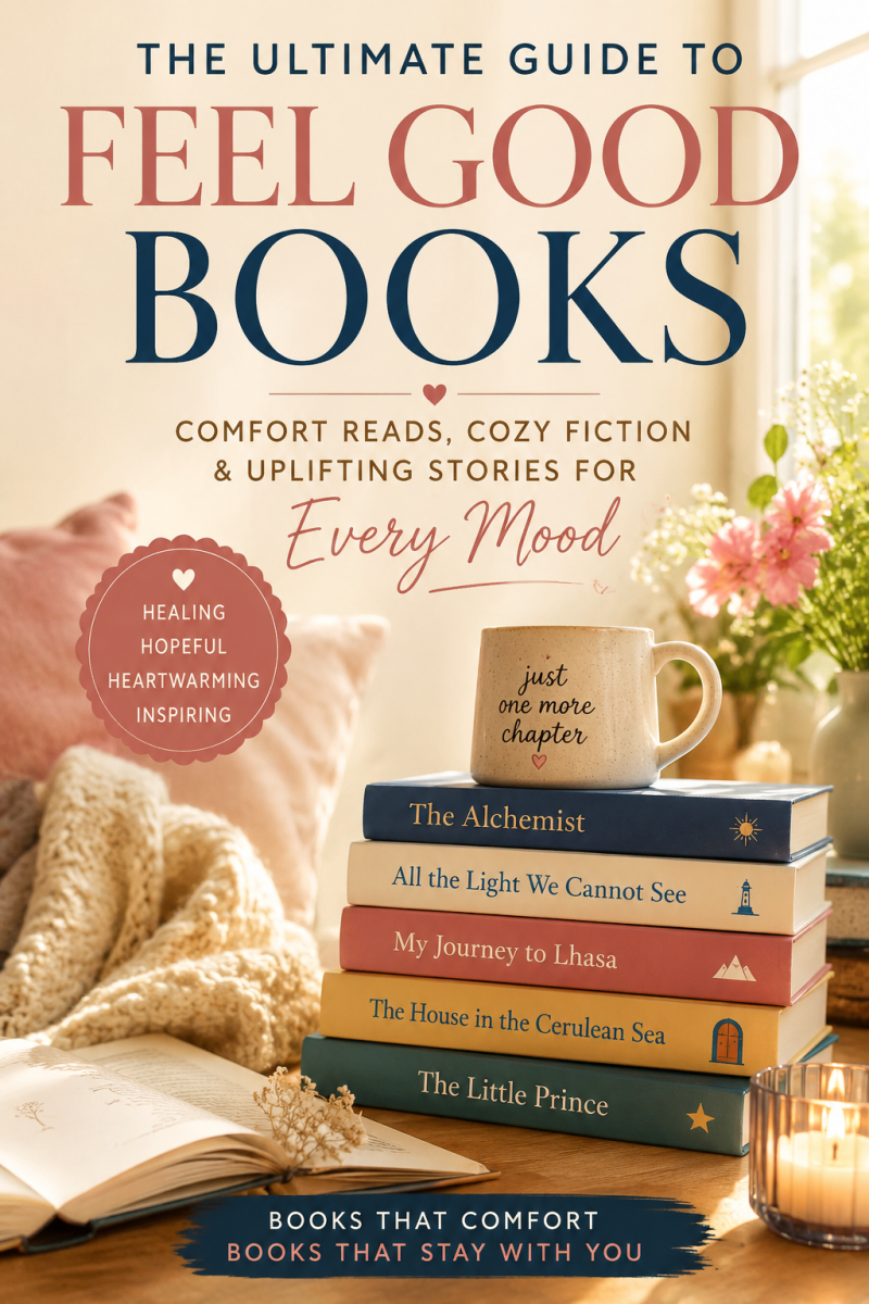 Feel Good Books: The Ultimate Guide to Comfort Reads, Cozy Fiction & Uplifting Stories 🌤️📚
