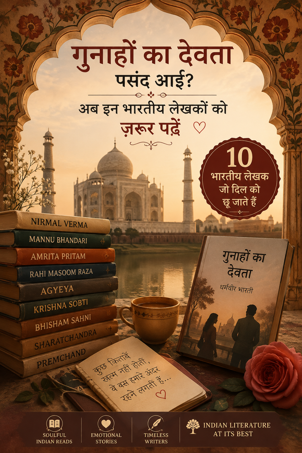 Gunahon Ka Devta पसंद आई? अब इन भारतीय लेखकों को ज़रूर पढ़ें